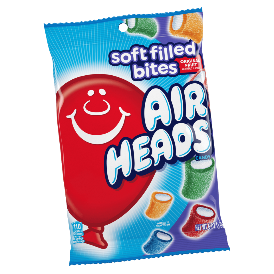 A package of Airheads Soft Filled Bites.