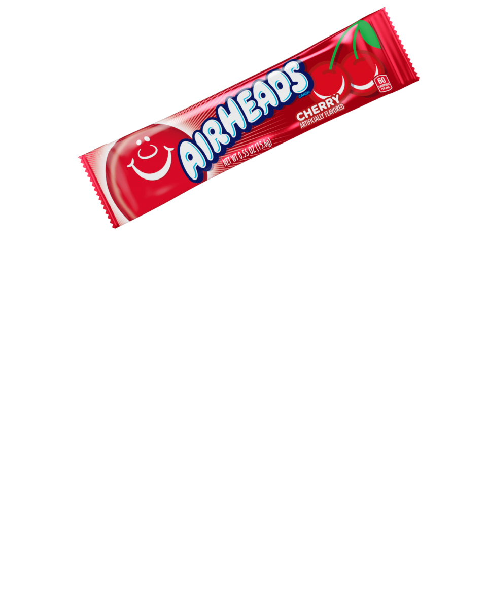 A package of a Cherry flavored Airheads Bar.